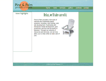 Tablet Screenshot of pineandpalm.com